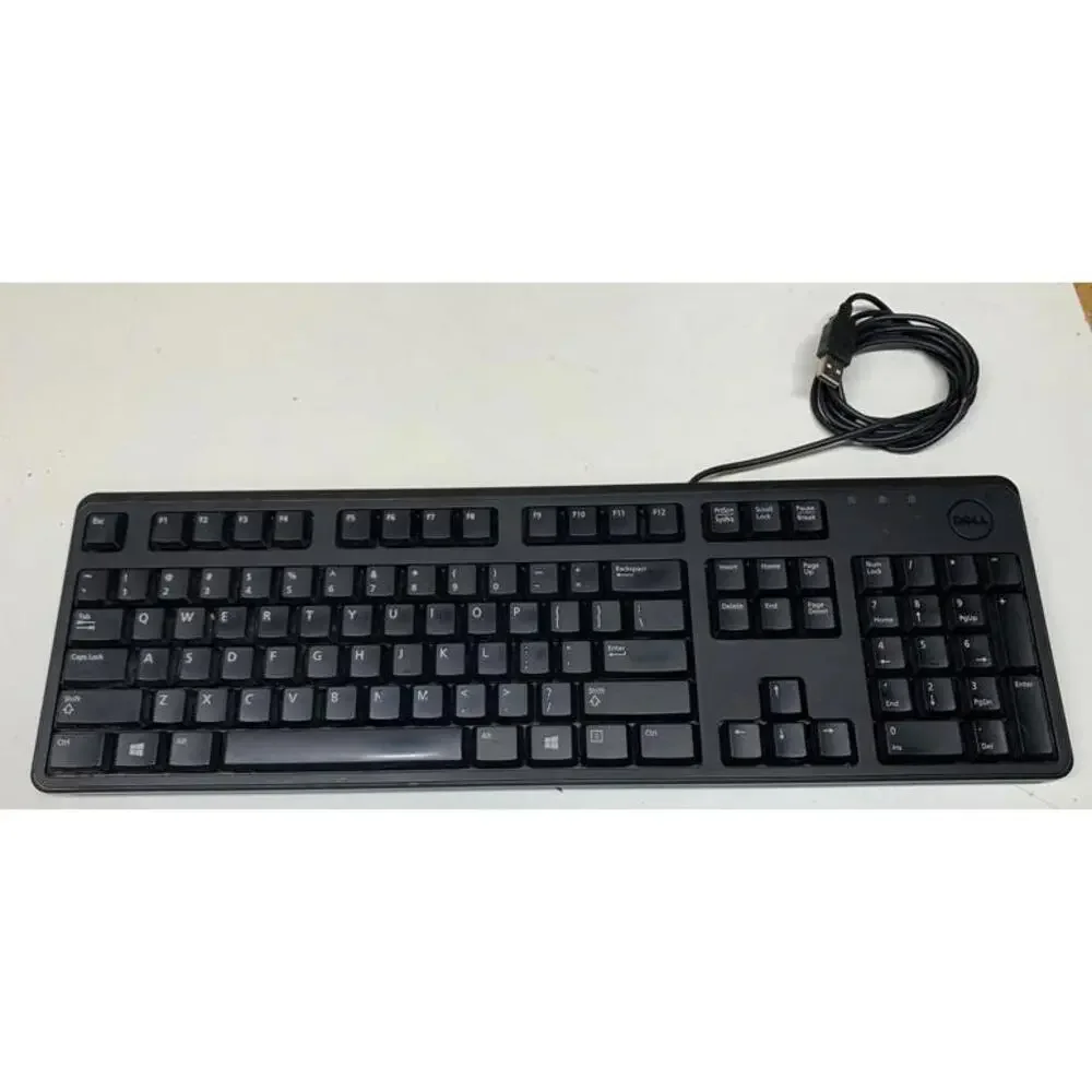 Dell KB212-B DRFJ6 Wired USB Keyboard - TESTED